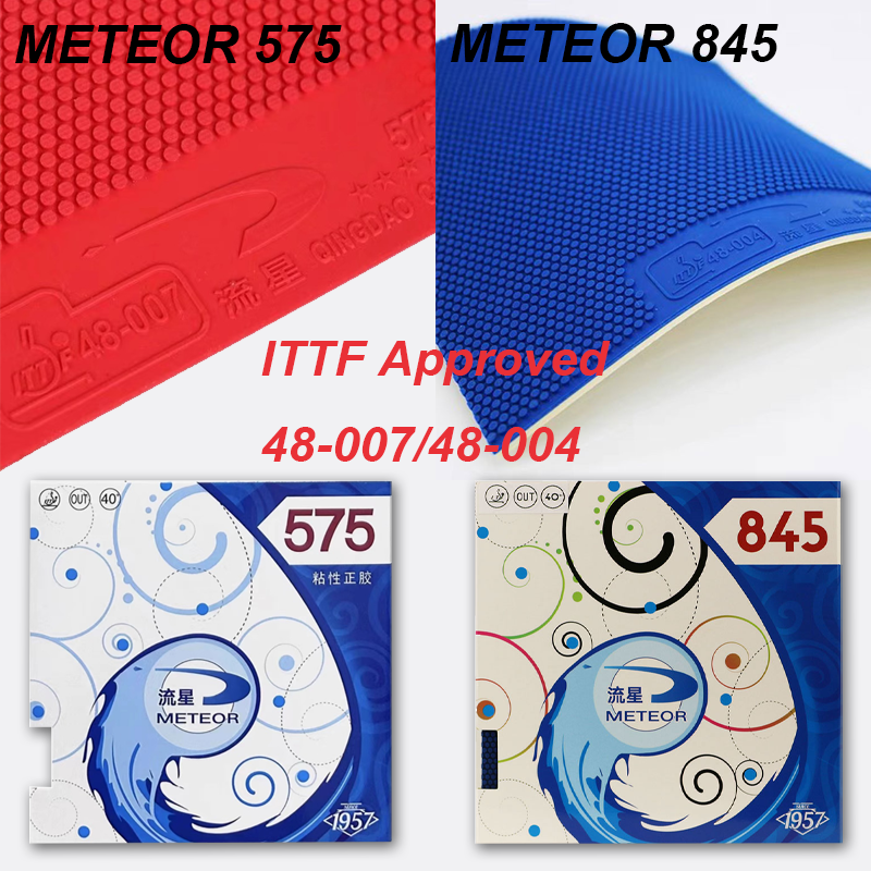 Table Tennis Xiom Rubber - METEOR 845 575 Pimples Out Table